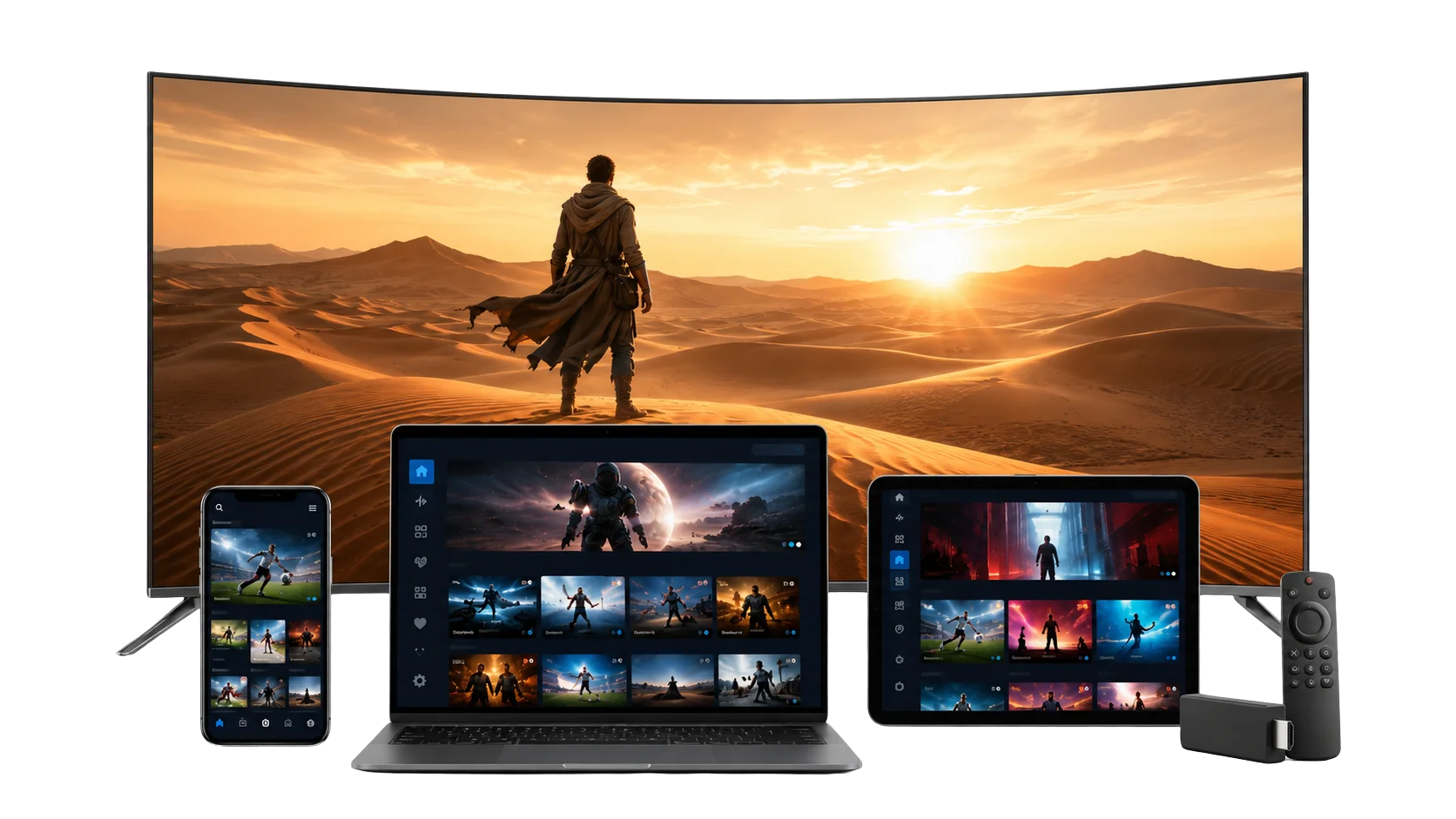 IPTV kaufen bei iptvhallo: Premium 4K IPTV Abo für Deutschland auf Smart TV, Laptop, Tablet, Smartphone und Fire TV streamen