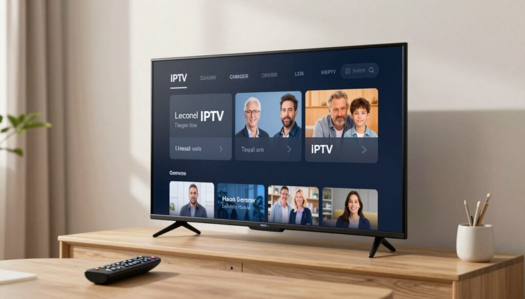 Bestes IPTV kaufen auf einem modernen Fernseher in Deutschland