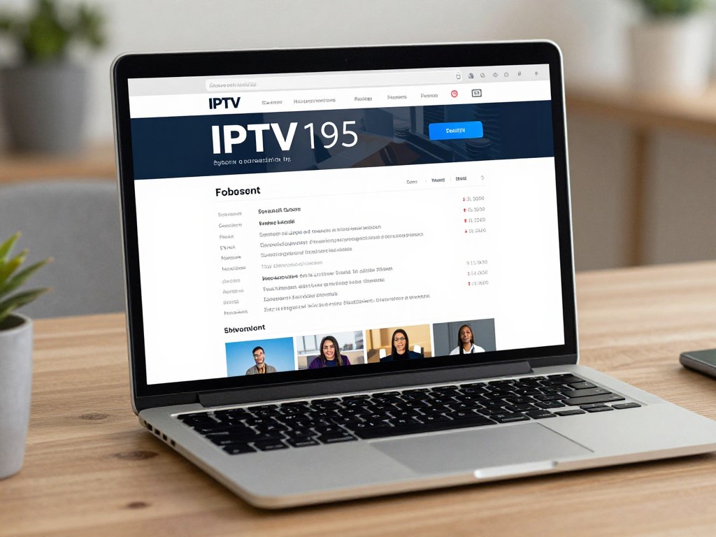 Nutzer prüft ein IPTV-Angebot auf einem Laptop
