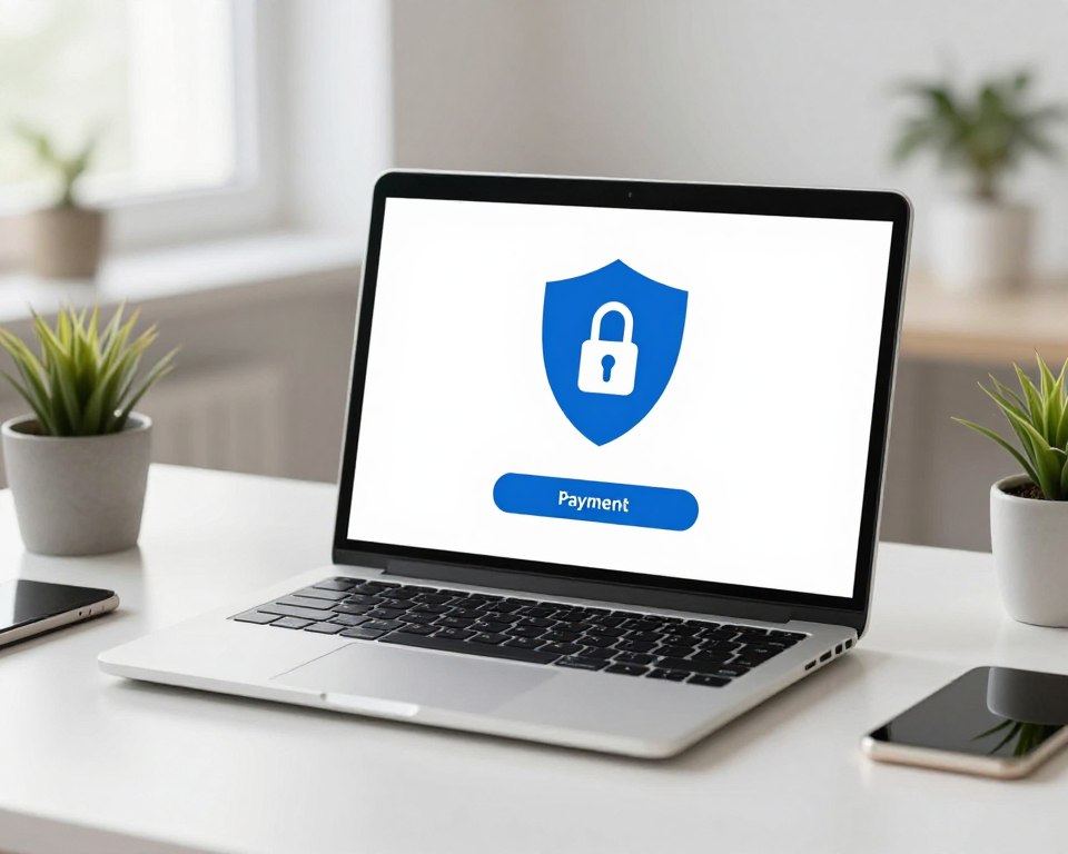 Sichere Zahlung für einen Online-Service