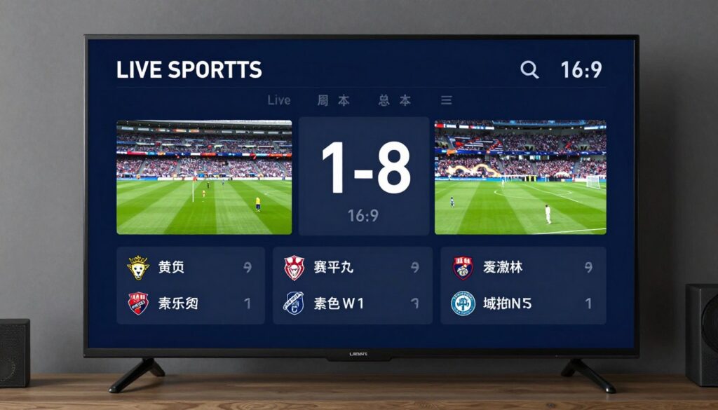 Streaming-Qualität bei Live-Fernsehen und Sport