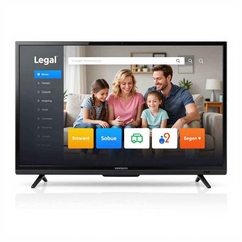 Zwei Bildschirme mit legalem IPTV Zugang